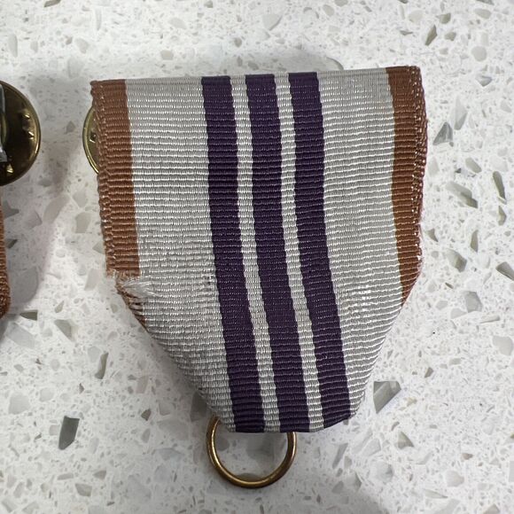 Vintage WWII Army HQ Headquarters Armored Division Patch & Military Bar Ribbons‎ - Picture 3 of 9